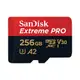 SANDISK SANDISK Extreme PRO microSD 256GB U3 A2 V30 記憶卡 (公-