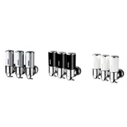 Traderight 3 Bottles Bathroom Shower Soap Dispenser Shampoo Gel Pump Wall Mounted 1500ml