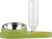 POPETPOP Automatic Pet Feeder and Water Dispenser Pet Food Bowl for Dogs Cats Gravity Refill Bite Resistant Comfortable Design for Indoor Use