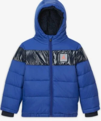 NWT Nike Air Jordan Puffer Jacket Size Large Boys Jumpman Royal Blue 957954-U1A