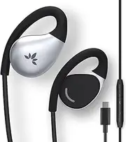 [Avantree] Resolve-C - USB C Wired Open-Ear Earbuds with Mic & in-Line Volume Control, Designed for Medium-Large Size Ears, Compatible with New iPhone 16, 15, Samsung, Google & Android Type-C Phones