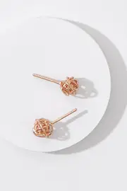 Tangle Rose Stud Earrings--NAJ-E5272