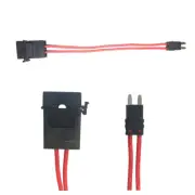 Car Fuse Holder Connector - Mini ATM, 32V, 20 Amp, 16 Gauge, Red Wire Cable