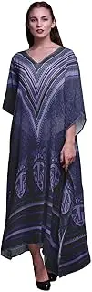 [Phagun] Tribal African Beach Kaftan Bikini Cover up Women's Maxi Dress Long Caftan