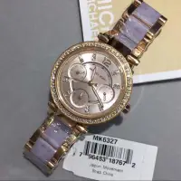 在飛比找Yahoo!奇摩拍賣優惠-現貨直出 MICHAEL KORS 晶鑽奢華-石英三眼計時女