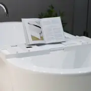 Serenity Bamboo Bath Caddy - White