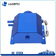 1L Aluminum Blue Coolant Overflow Bottle Recovery Water Tank Reservoir Universal