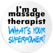 I'm A Massage Therapist What's Your Superpower - 100 Pack Circle Stickers 3 Inch
