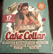 Baker Auntie 2-Pack Cake Collar Rolls Acetate Sheets For Baking 10cm X 8.5m.