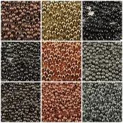 BeadSmith Round Metal Elements Seed Beads Spacer #6/0 - 8/0 - 11/0 MADE IN USA