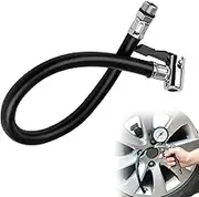 Tyre Pump Hose – Flexible Inflator Connector with Easy Air Flow | Tire Inflator Extension Tube | Quick Inflation Chuck Adapter Hose for Efficient Pumping