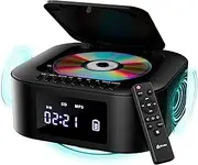 KLIM Boombox E1 - CD Player Portable Audio System + Extra BASS with Subwoofer + FM Radio, CD MP3 Bluetooth AUX USB + Wired and Wireless Mode Rechargeable Battery + Remote Control