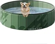 Camping Pet Bathing Tub - Foldable Puppy Bath Pools | Dog Paddling Pool, Pets Pool, Portable Backyard Bath Tub for Dogs, Kids and Pet Swimming, Indoor and Outdoor
