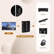 HDMI ARC 3.5mm Converter Adapter Audio Extractor Digital DAC to RCA Coax SPDIFr6