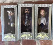 Duck Commander 3 Piece Lot Set Si Robertson’s 6" Tall Dynasty Bobble Heads NEW