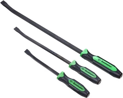 Mayhew Tools 14071GN Dominator Pro 3-Piece Pry Bar Set, 12" & 25" Pry Bars