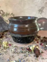 Handmade Ceramic Cauldron - Forest Fae - Matte Glaze