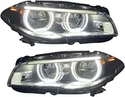 2PCS LED Headlight Compatible For BMW F10 F18 2010-2017 M5 520i 520d 530i 530d LED Lights BMW F10 F18 Headlights Car Accessories(2010 to 2013 year)