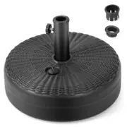 Costway Outdoors Fillable Round Umbrella Base Stand Holder Fit Pole Weighted