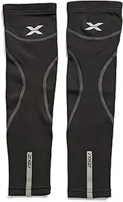 [2XU] Thermal Arm Warmers, Black, Casual, Unisex-Adult, Adult Males, Cyclists, Male