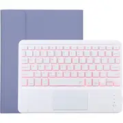 Bluetooth Tablet Case For Ipad 10.2 / Ipad Air 2019 With Touch Pad & Backlight & Pen Holder - Detachable