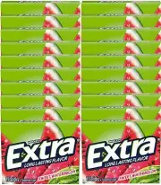 Extra Fruit Sensation Gum, Sweet Watermelon Flavor - 20 Packs of 15 Pieces.