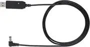 Tihebeyan UV-5R UV-82HP UV-82HP Charger Cable, 10 V Output Voltage, Plastic Material, Two-Meter-Long Two-Meter Pathway Radio Loader Adapter, for Portable Use of Walkie Talkie Desktop Charger