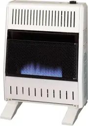 MN200TBA-B Ventless Natural Gas Blue Flame Space Heater with Thermostat Control