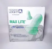 HOWARD LEIGHT MAX LITE CORDED FOAM EAR PLUGS LPF-30 5-10 mm GREEN (100 PAIR/BOX)