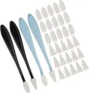 KONTONTY 1Set Artists Smudge Tool Set Blending Stumps for Sketching with Replaceable Sponge Heads Ergonomic Grip for Comfortable Use for Highlighting