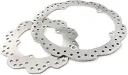 2PCS Motorbike Front & Rear Wheel Disc Brake Rotor Compatible with NC750X NC750S NC700S NC700X NC700D CTX700 Steel