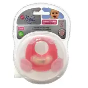 NUBY Softees Teether Pink Textured 6m+ Step 3 for Back Teeth Hard and Soft NEW
