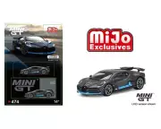 Mini GT 1:64 Bugatti Divo Presentation Black Diecast Model Car MGT00474 Mijo