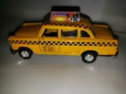 SCHYLLING TAXI CAB 4.5" DIE-CAST NEW YORK STATUE OF LIBERTY PULL BACK ACTION