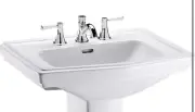 Toto LT780.4#01 Clayton Pedestal Lavatory, Cotton