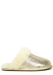 Ugg Scuffette II Leather Slippers - Gold - 8 8