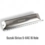 Suzuki Sirius S-64C 16 Hole Chromatic Harmonica Key of C Professional Model