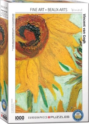 Twelve Sunflowers (Detail) 1000 Piece Jigsaw Puzzle Eurographics New