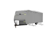14 to 16ft Caravan Cover Travel Campervan Trailer Accessories 4 Layer Water UV Proof Heavy Duty Polypropylene Protector with Storage Bag Hitch Cover