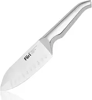 Furi Pro East/West Santoku Knife 13cm (5 1/8in), short but deep stainless steel blade for extra agility whilst managing large cuts, unique reverse-wedge handle for a safer grip, 25-year guarantee