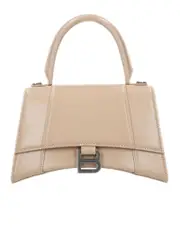 Balenciaga Hourglass Small Top Handle Bag in Light Beige