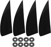 Surfboard Fin Set 4Pcs High Performance Plastic SUP Fins for Longboard Paddle Board Surfboard Tail Durable Lightweight Responsive Design