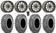 Valor V15 Beadlock 15" Wheels Br 35" Lynx SXS Tires UForce U10 Pro / U10 XL Pro