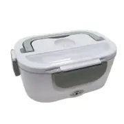 Electric Lunch Box Food Heater Thermostatic Plug In Large Capaicty Food Grade Box For Kids Students Adults Gray 12V Vehicle