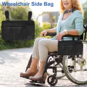 Wheelchair Side Bag with Reflective Strap Large Capacity Wheelchairs guqid