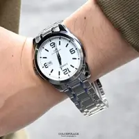 在飛比找樂天市場購物網優惠-CASIO手 錶大數字白色鋼錶【NEC152】