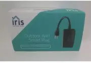 Iris Outdoor WiFi Smart Plug 120-Volt Black Smart Plug B17