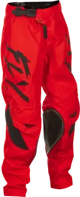FLY RACING 378-53722 YOUTH KINETIC STOKE PANTS RED/BLACK SZ 22