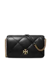 Tory Burch Kira Diamond Quilted Leather Chain Wallet