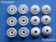 12pcs Large White Soft Replacement Ear-tips Earbuds Set for AKG In-Ear Earphones